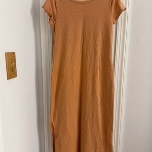 Daily Ritual Women's Terracotta Maxi Dress